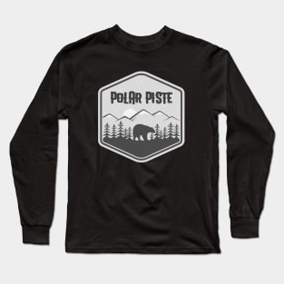 Polar Piste, snowboard t-shirts, lift t-shirts, snowboarding t-shirts, extreme sports, extreme t-shirts, rocky mountains, downhill t-shirts Long Sleeve T-Shirt